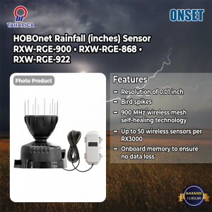 HOBOnet Rainfall (inches) Sensor RXW-RGE-900 • RXW-RGE-868 • RXW-RGE-922