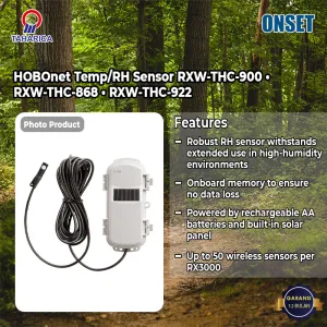HOBOnet Temp/RH Sensor RXW-THC-900 • RXW-THC-868 • RXW-THC-922