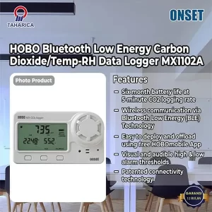 HOBO Bluetooth Low Energy Carbon Dioxide / Temp-RH Data Logger MX1102A