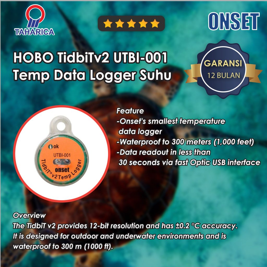TidbiT V2 Water Temperature Data Logger UTBI001 Alat Uji