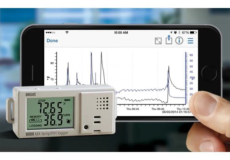 HOBO Bluetooth Low Energy Temperature/Relative Humidity Data Logger