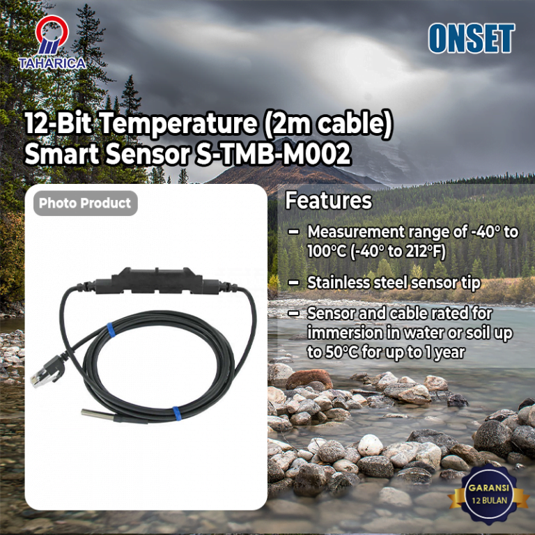 12-Bit Temperature (2m cable) Smart Sensor S-TMB-M002 - Alat Uji