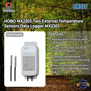 HOBO MX2303 Two External Temperature Sensors Data Logger MX2303