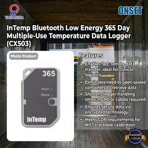 InTemp Bluetooth Low Energy 365 Day Multiple-Use Temperature Data Logger (CX503)
