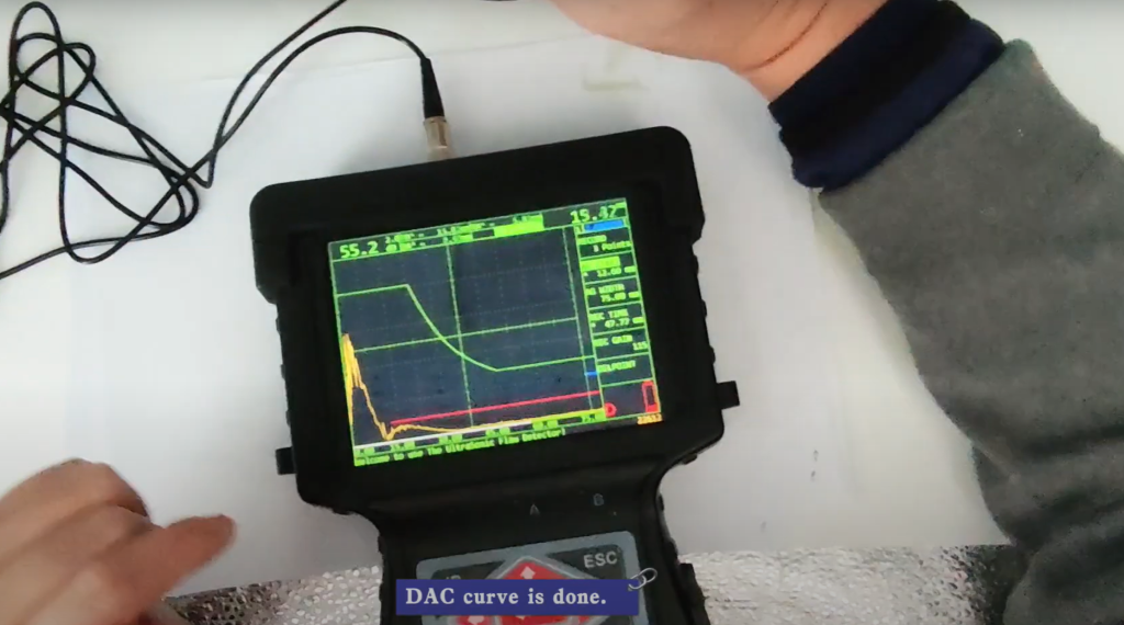 Bagaimana Caranya Membuat Kurva DAC dengan Ultrasonic Flaw Detector