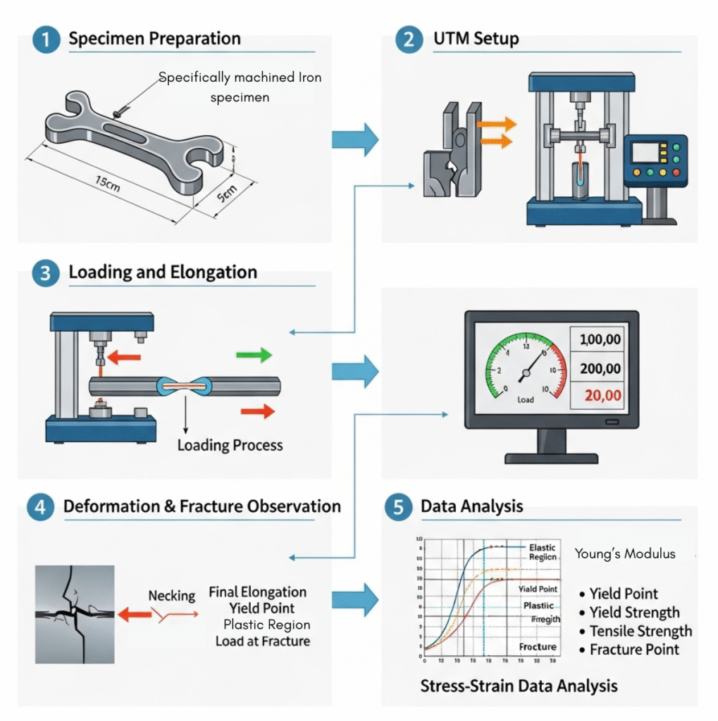 proses uji tarik besi