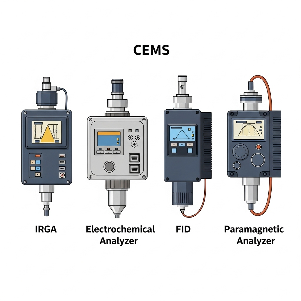 Jenis analyzer CEMS.