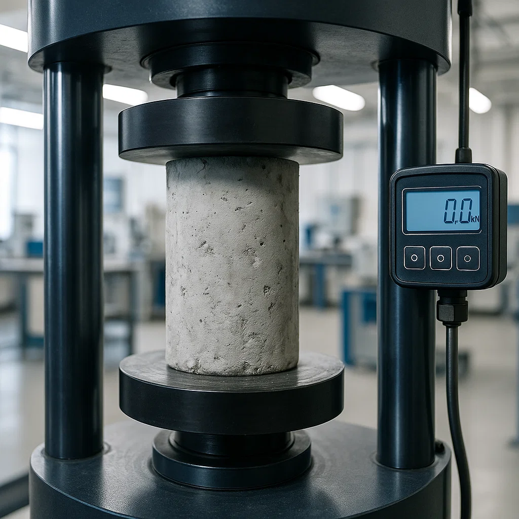 utm sedang uji tekan beton