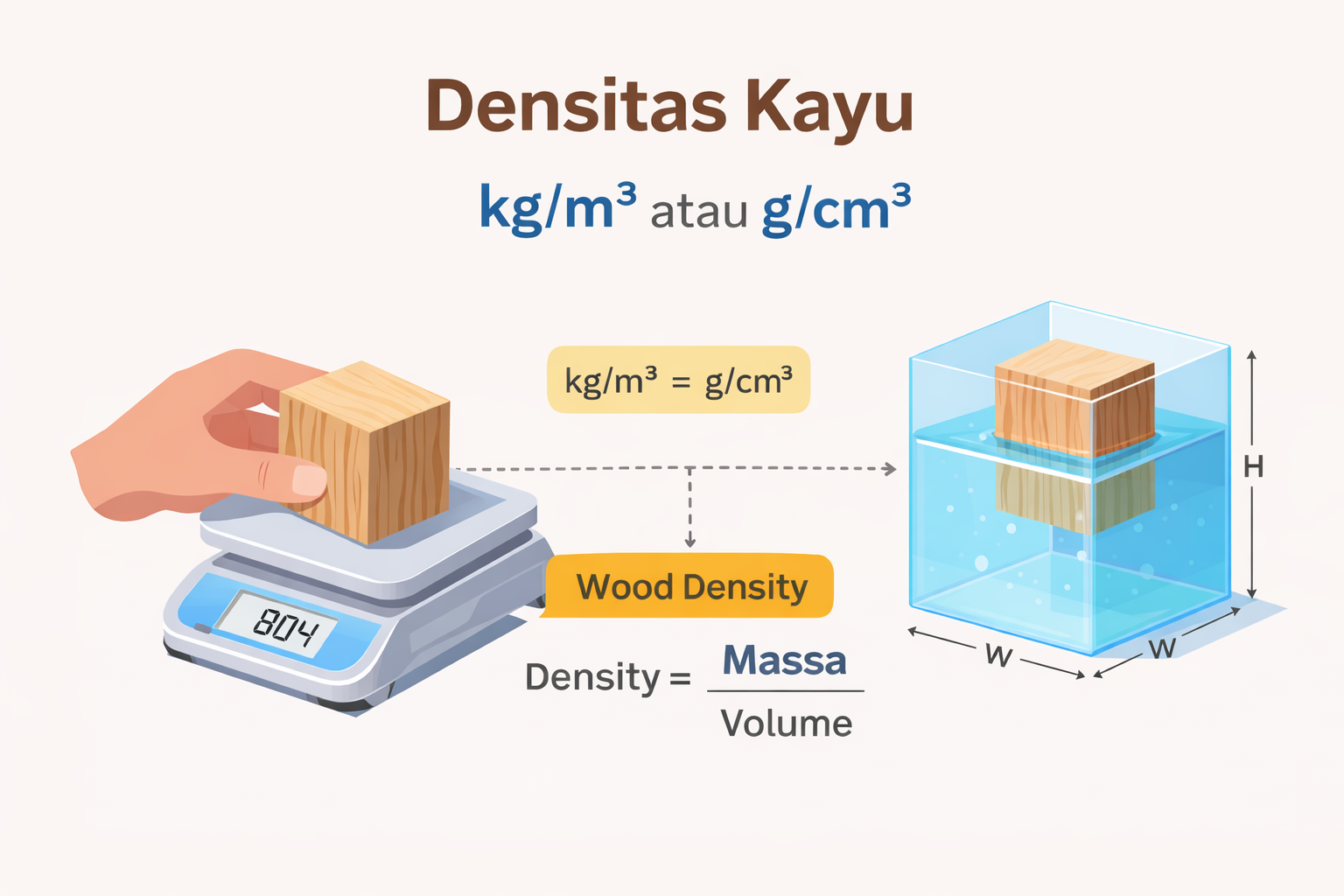 alat uji densitas kayu