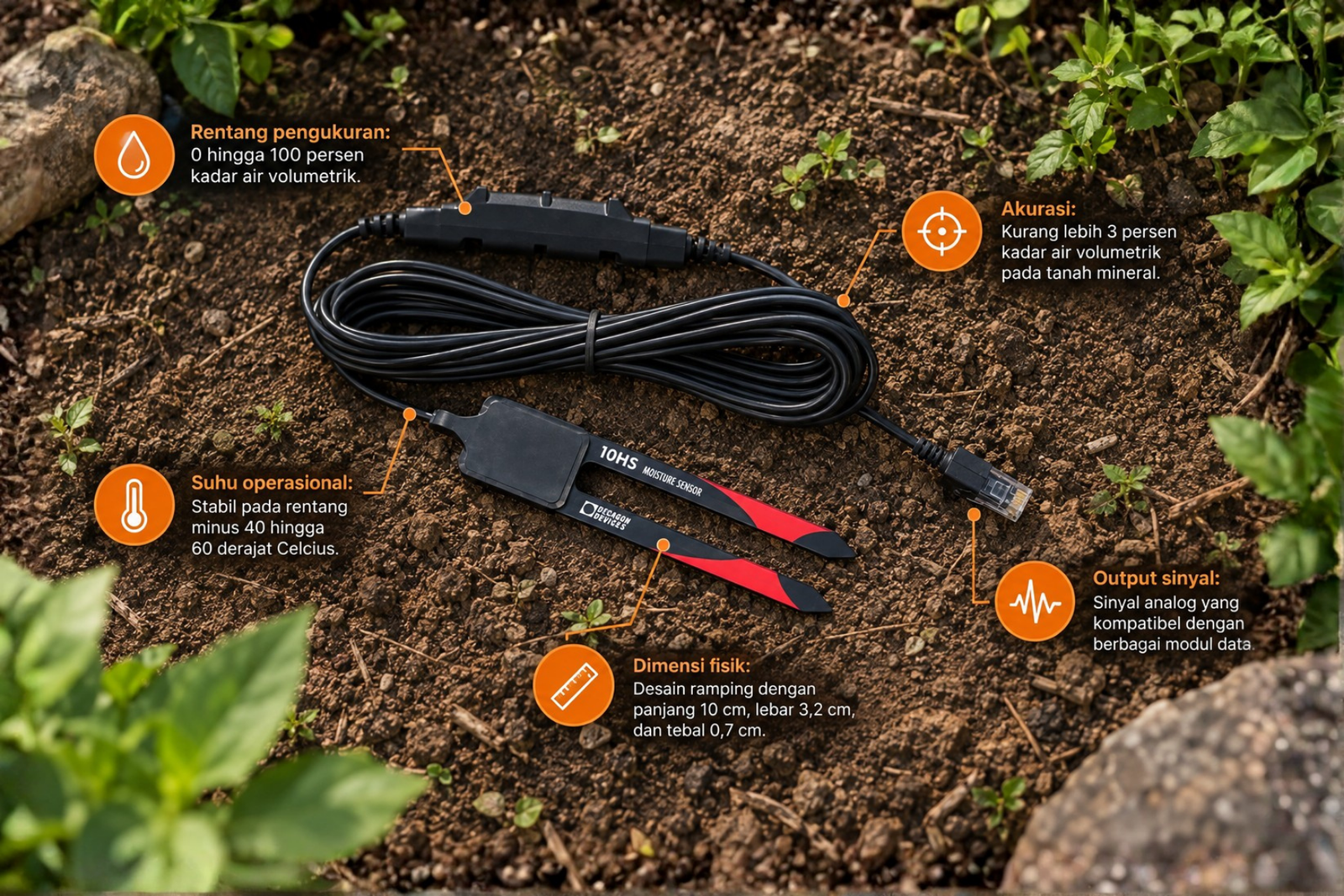 10HS soil moisture sensor spesifikasi