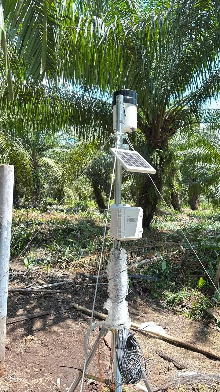 Dokumentasi Instalasi Weather Station AWLR Taharica di Blok M16, PT Nabire Baru, Papua Tengah