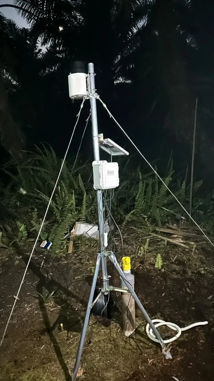 Dokumentasi Instalasi Weather Station AWLR Taharica di Blok I22, PT Agro Bukit, Sampit